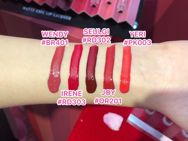 ETUDE HOUSE代言人Red Velvet展現霧唇魅力~霧面又持久，每一色都值得收
