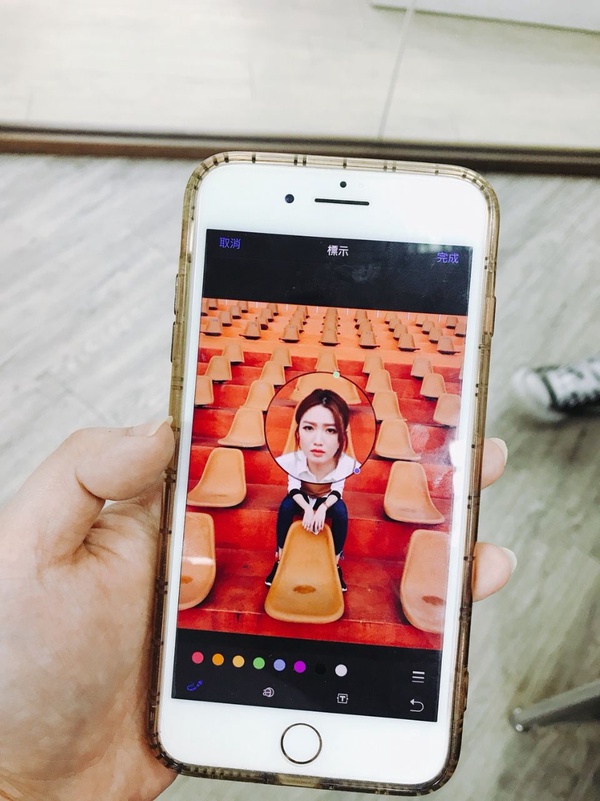 iphone圖片編輯教學！韓綜特效「頭放大」超簡單，內建就能局部放大
