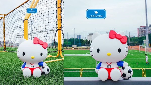 世足賽必備！Unicorn x Hello Kitty聯名限量爆米花桶超可愛！