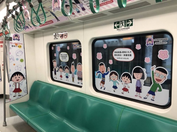 高雄捷運10周年櫻桃小丸子彩繪列車限時出發了~高雄打卡勝地通通告訴你