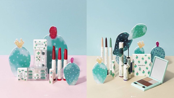 innisfree濟州限定仙人掌彩妝系列！仙人掌控預備備～顏色超美全部想打包回家