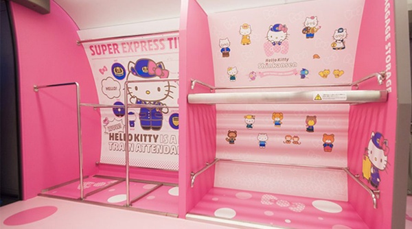 Hello Kitty 登上新幹線！陪你看鐵路風景～
