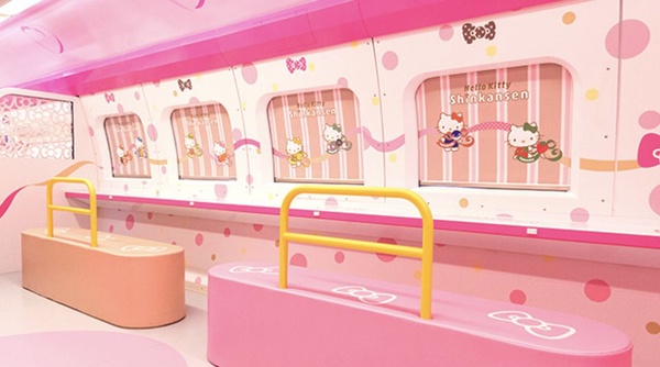 Hello Kitty 登上新幹線！陪你看鐵路風景～