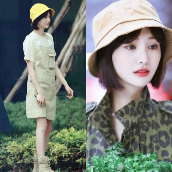 歐陽娜娜、迪麗熱巴等各式風格女愛豆們的夏季漁夫帽穿搭，遮陽時尚，開課！