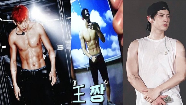 韓國男星腹肌大公開！伯賢梨子肚不見了～有練沒練真的差超多！