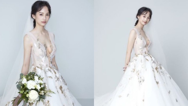 簡嫚書超美婚紗照曝光！與老公化老妝甜喊要一起變老，預計11月中辦婚禮！