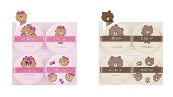 LINE FRIENDS×MISSHA聯名彩妝上市了，熊美首度登場，只在這間藥妝店獨家販售！
