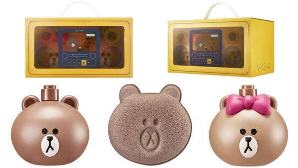 LINE FRIENDS×MISSHA聯名彩妝上市了，熊美首度登場，只在這間藥妝店獨家販售！
