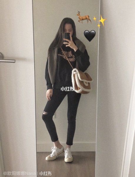 歐陽娜娜校園穿搭！16套穿搭LOOK釋出，美式風格必備單品