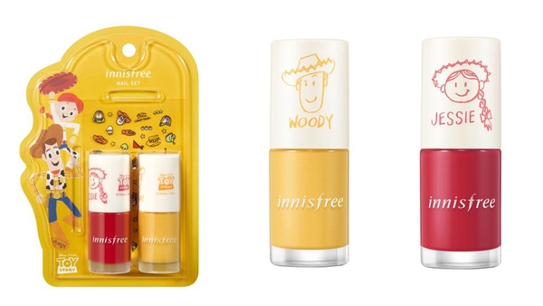 innisfree x 玩具總動員聯名美妝，2月滿額再送胡迪、巴斯光年聯名環保袋
