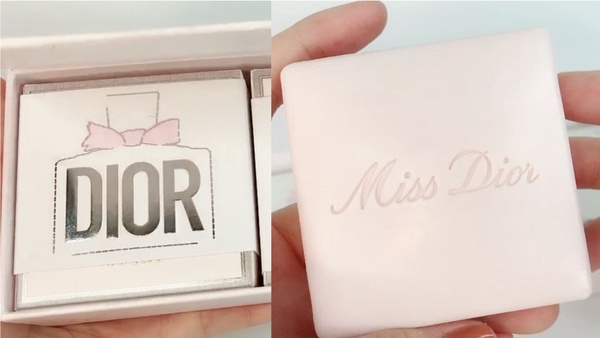MISS DIOR把經典千鳥格刻上花漾迪奧沐浴皂，打造「偽天生體香」小心機