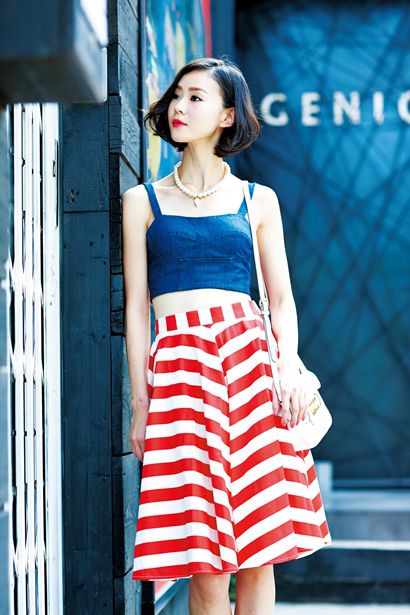 潮女夏季時尚「CropTop PK Oversize」！！