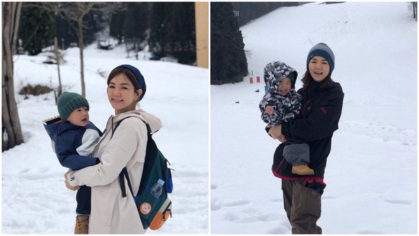 咘妞、小V寶、Jasper星二代夯滑雪！徐若瑄：「現在的小孩好幸福！」