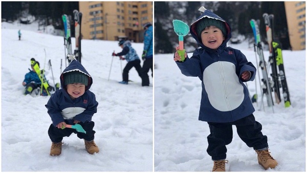 咘妞、小V寶、Jasper星二代夯滑雪！徐若瑄：「現在的小孩好幸福！」