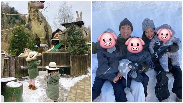 咘妞、小V寶、Jasper星二代夯滑雪！徐若瑄：「現在的小孩好幸福！」
