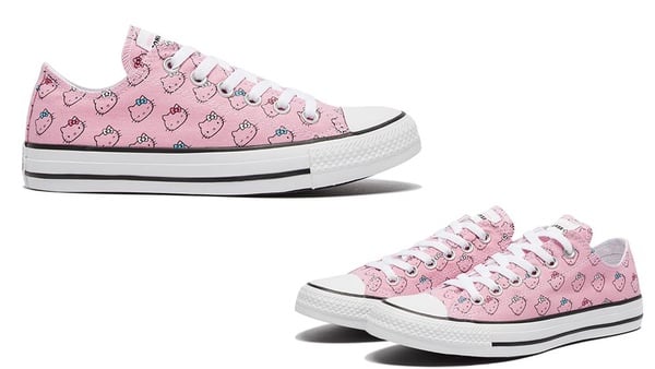 Hello Kitty x Converse聯名鞋，滿滿凱蒂貓彩繪，少女心爆棚啦！
