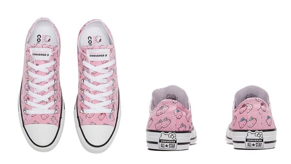 Hello Kitty x Converse聯名鞋，滿滿凱蒂貓彩繪，少女心爆棚啦！