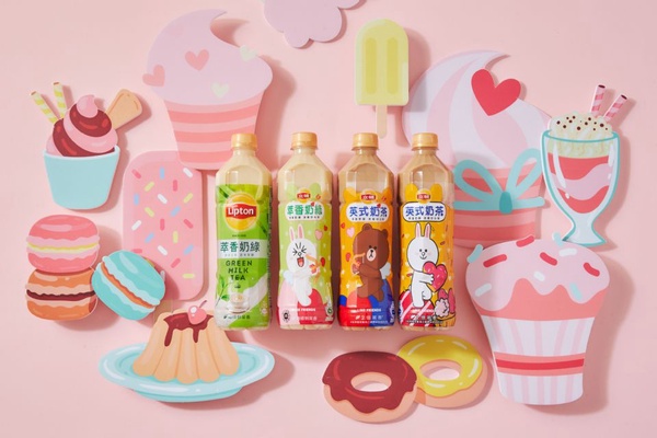 立頓奶茶 x LINE FRIENDS限量聯名，熊大、兔兔、莎莉等八款超萌聯名包裝通通想要！