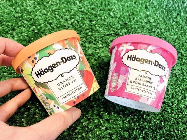Häagen-Dazs全新春日限定口味新上市，「橙花」、「茉莉覆盆子石榴」花香新口味超推，快跟著花甜小巴士巡迴吧~