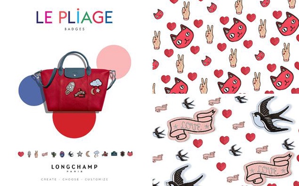 為期只有11天！限定版Longchamp「徽章摺疊包」預購活動，享受翻玩拼貼樂趣