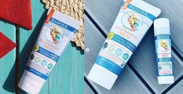 友善海洋防曬推薦4:Badger Company運動用海洋友善防水防曬乳SPF35/PA+++ 87ml，USD13.59（約NT425)