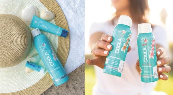 友善海洋防曬推薦2: Coola不間斷運動防曬噴霧 SPF50 100ml，NT780