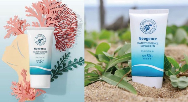 友善海洋防曬推薦7:Neogence 全新海洋友善防曬 水感全效防曬乳SPF50+，NT650