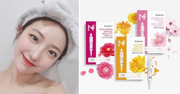 Neogence N3系列花萃安瓶系列面膜，NT399/4片+安瓶4g