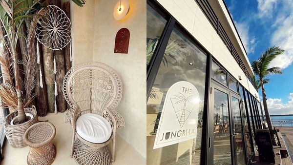 The Junglila Cafe and Restaurant是連唐葳和玄玄去打卡推薦的店呢~店內濃濃的海灘風,還有人造沙灘、鞦韆,和各種波西米亞風飾品、帳篷營造的休閒感,就算在室內一樣可以感受在沙灘上喝咖啡的愜意感~