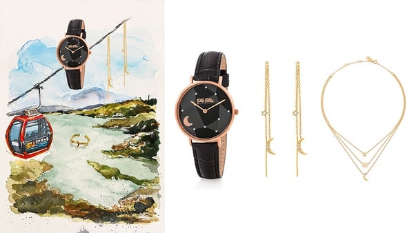 Tiffany HardWear Link 鏈結設計垂墜耳環(左) 18K玫瑰金 (右)18K金 各NT$71,000
