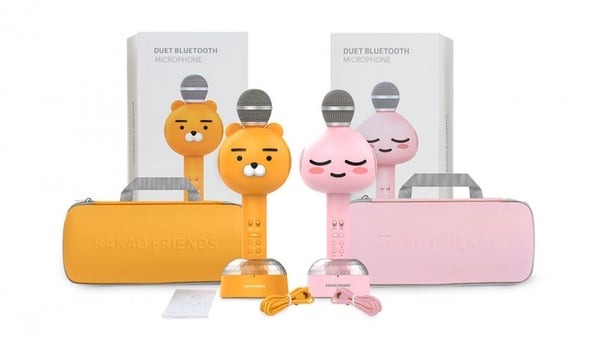 出遊唱歌必備！Kakao Friends推出「藍牙麥克風」，超萌萊恩大頭造型麥克風絕對要收藏！