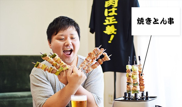 邊緣人也能在家吃串燒！日本Thanko推出「一人烤肉串機」，不用人擠人也能吃到美味串燒了～