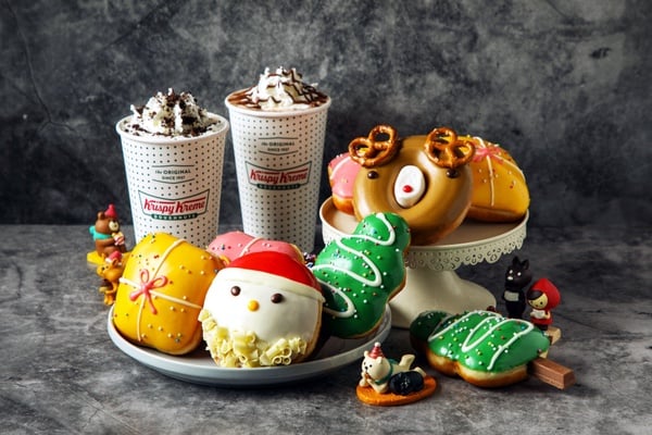 Krispy Kreme爆餡聖誕節甜甜圈！超濃榛果＆卡士達醬，加碼這天還有買一送一