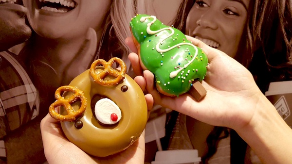 Krispy Kreme爆餡聖誕節甜甜圈！超濃榛果＆卡士達醬，加碼這天還有買一送一