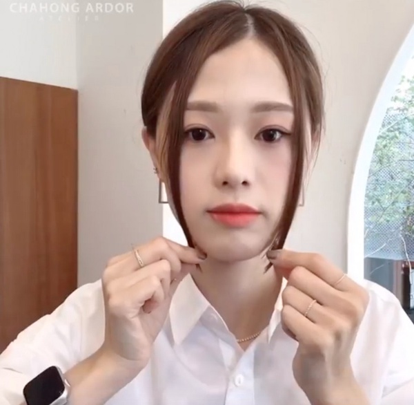 韓國髮型師零失敗「剪瀏海」技巧！關鍵比例尺「指節與拇指」，剪出適合自己臉型的瘦臉瀏海！