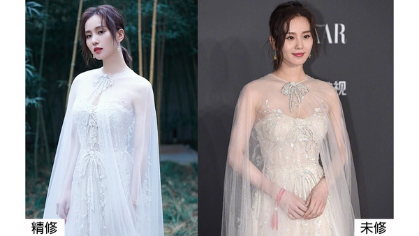 趙麗穎、劉詩詩同場比美!12女星紅毯造型精修vs未修,楊紫被嫌老氣,林允胖到讓人驚訝