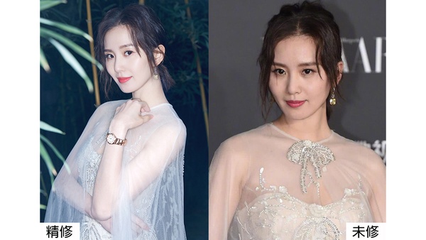 趙麗穎、劉詩詩同場比美！12女星紅毯造型精修vs未修，楊紫被嫌老氣，林允胖到讓人驚訝