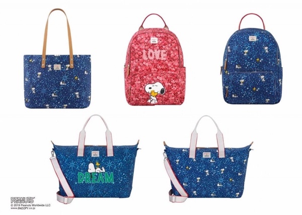 Cath Kidston X Peanuts 史努比聖誕聯名系列，史努比托特包、側背包閃亮登場！