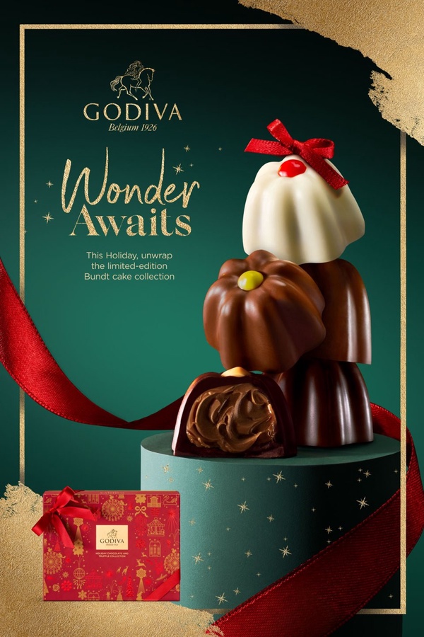 GODIVA聖誕節限定系列經典聖誕小熊強勢回歸，還有聖誕倒數日曆巧克力禮盒也必收！
