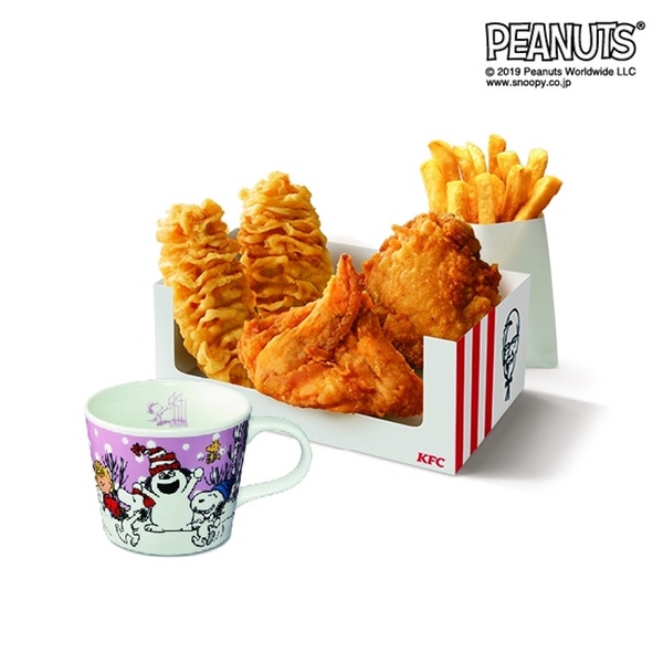 肯德基推出「SNOOPY馬克杯套餐」，一共四款隨機配餐，史努比粉絲快衝日本KFC！