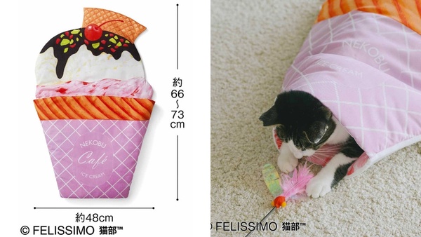 「喵喵口味的可麗餅」！felissimo推出貓咪可麗餅睡袋，喵星人一鑽入就不想出來啦！