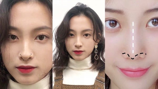 整型級「韓系鼻影」畫法！不同鼻形搭配不同區域修容、打亮，免動刀就有韓妞超挺鼻！