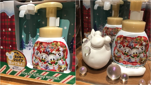 2019東京迪士尼比藥妝店還好買！米奇臉洗手慕斯推出聖誕版，熊抱哥棉花棒也好Q