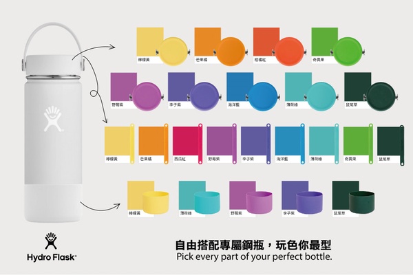 聖誕禮物就送2020 Pantone經典藍小物!Hydro Flask「客製化」保溫水壺繽紛各色自己選!