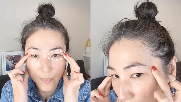 日本美容師3步驟「小臉按摩」技巧！3分鐘按壓消水腫、泡泡眼，臉部輪廓小一圈馬上有感