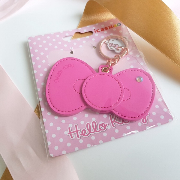 Hello Kitty的蝴蝶結變icash2.0了！超萌的Hello Kitty皮革蝴蝶結icash，材質認真好摸