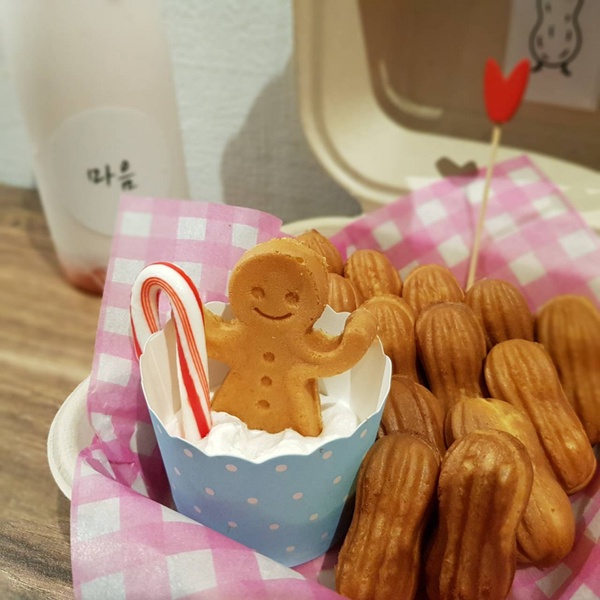 台南必吃的韓國花生鬆餅！「Maum cafe 마음카페」韓國歐爸的咖啡館，認真粉嫩好拍