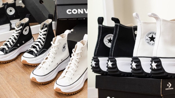 CONVERSE厚底鞋「Run Star Hike 」新色登場！黑白極簡+5cm厚底，最搶眼百搭～