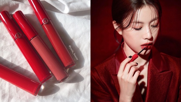 Hani:Lancome 蘭蔻絕對完美鑽石霧光唇膏(#02 Ruby Queen),NT.1200