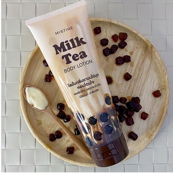 泰國MISTINE推出「珍奶乳液」，紅茶+牛奶製成，珍珠奶茶香味的乳液超獨特！
